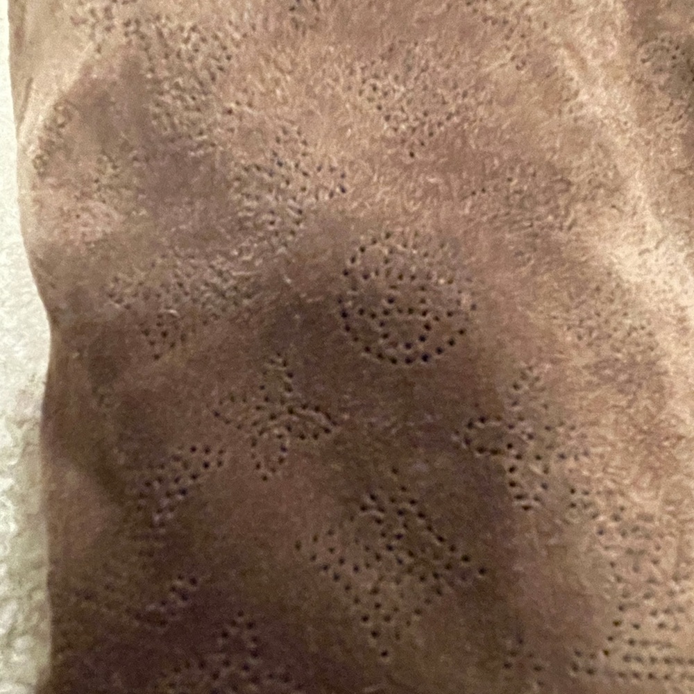 Louis Vuitton Tan Perforated Emblem Suede Boots - Picture 9 of 16